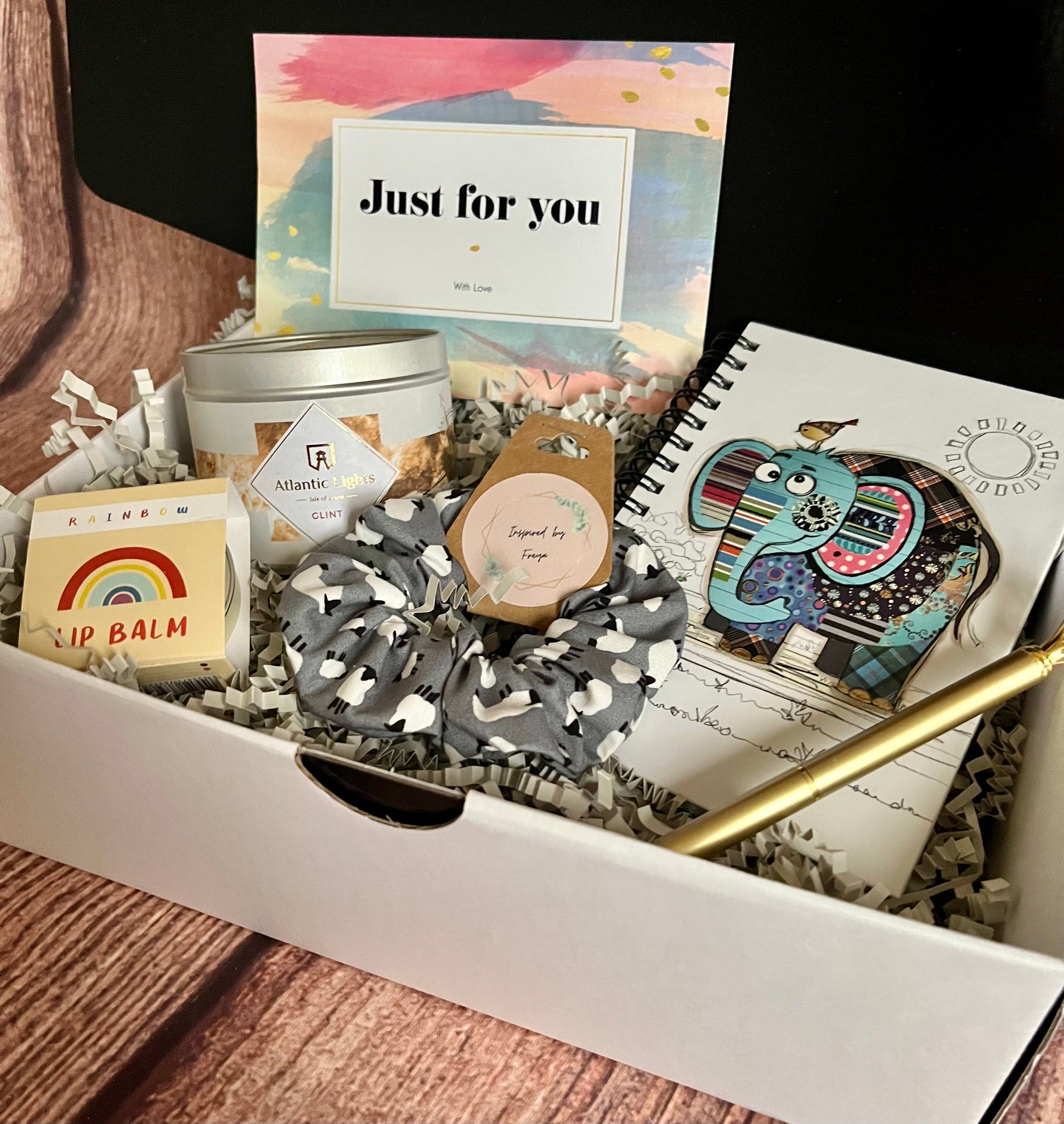 Elephant notebook gift box